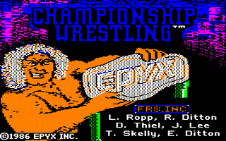Championship Wrestling Title Screen